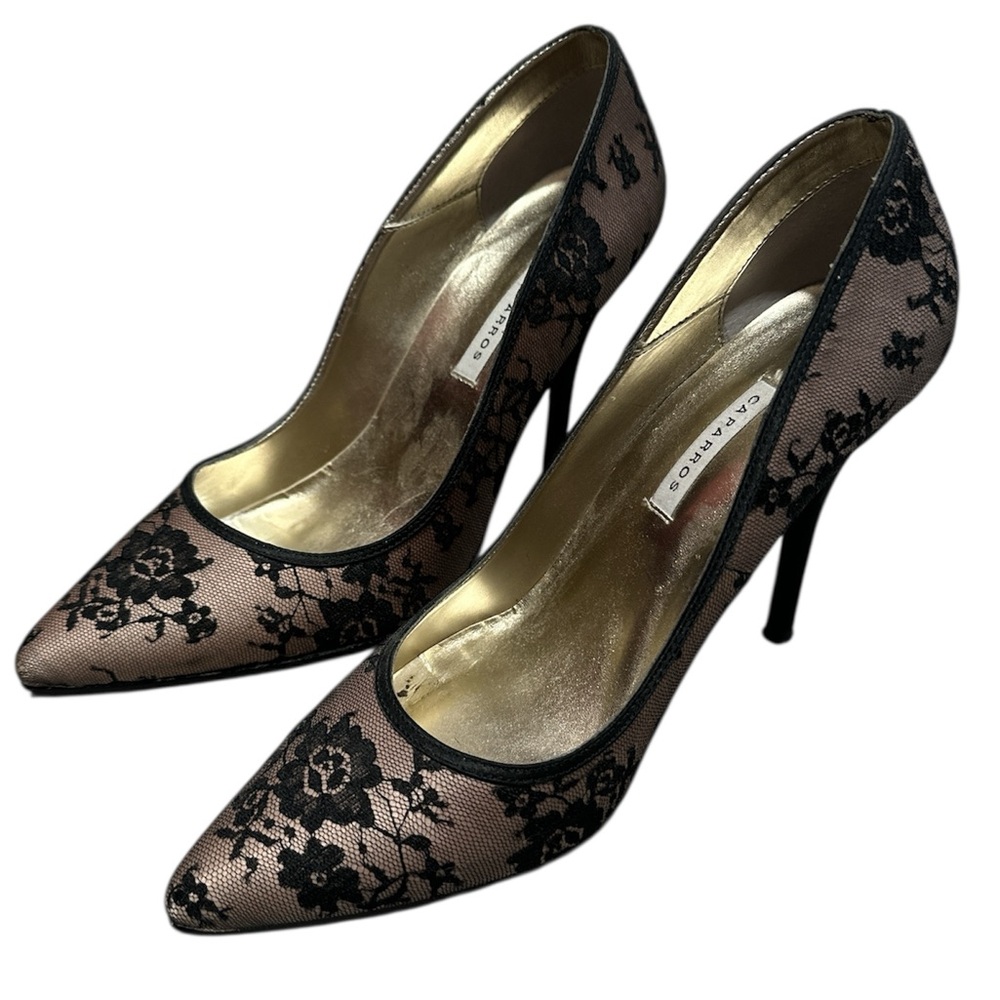 ✨Caparros Black Lace Heels size 7.5✨